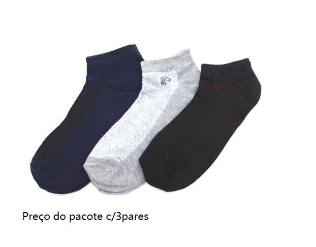 Meia Bestsocks Adulto Soquete (c/3)