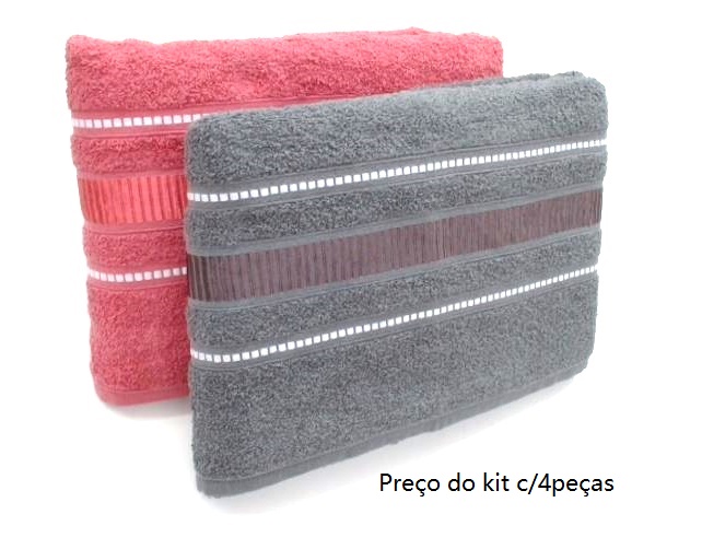 Jogo-banho Mafratex Pérola Retrô Tijolinho 4pçs