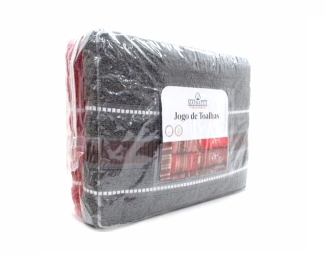 Jogo-banho Mafratex Pérola Retrô Tijolinho 4pçs