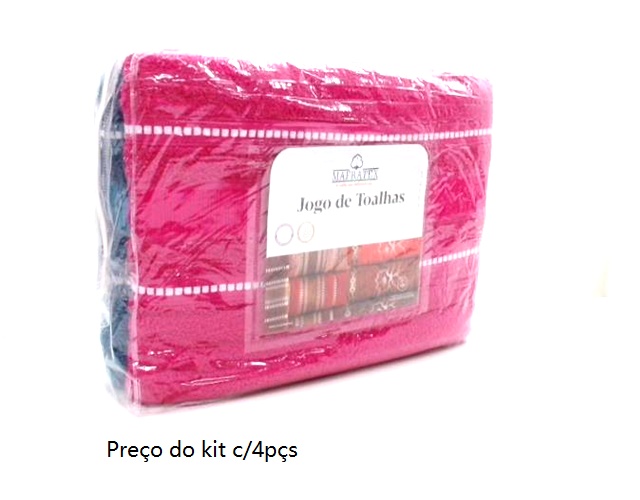 Jogo-banho Mafratex Pérola Retrô Tijolinho 4pçs