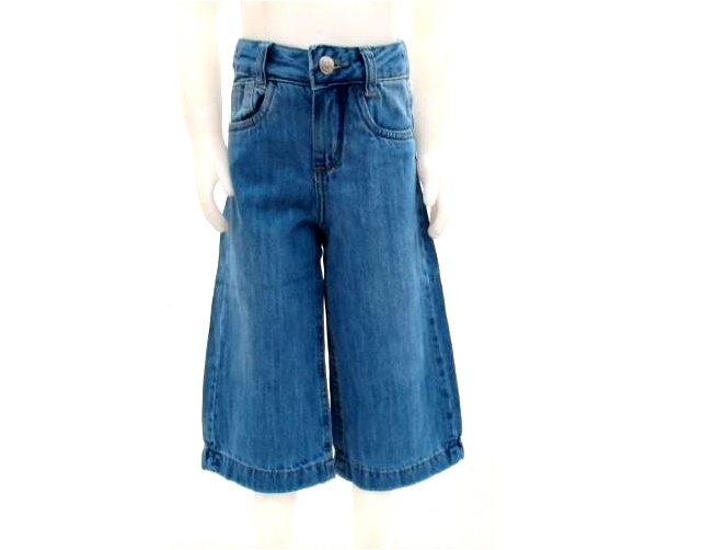 Calça Pty Infantil  Jeans Pantacourt