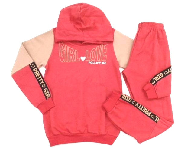 Conjunto Wilbertex Juv Fem Mol Capuz Calça