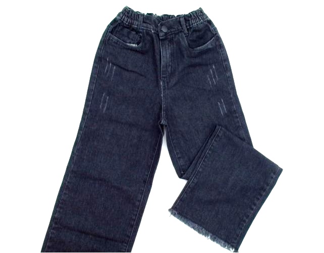 Calça Maliinha Juv Fem Sarja Wide Leg
