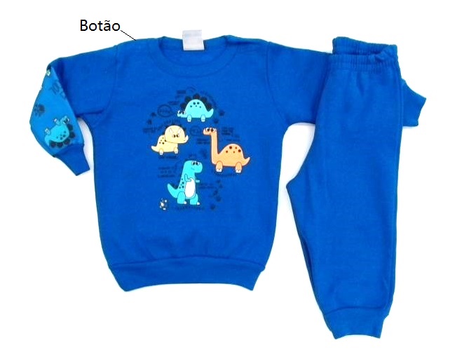 Conjunto Pimentinha Bebe Masc Mol Botão