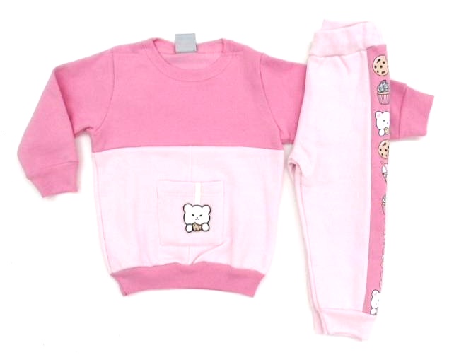 Conjunto Pimentinha Bebe Fem Mol Calça