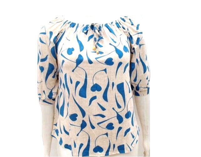 Blusa Vestbem Ad Exg Fem Mga 3/4 Viscol Estamp