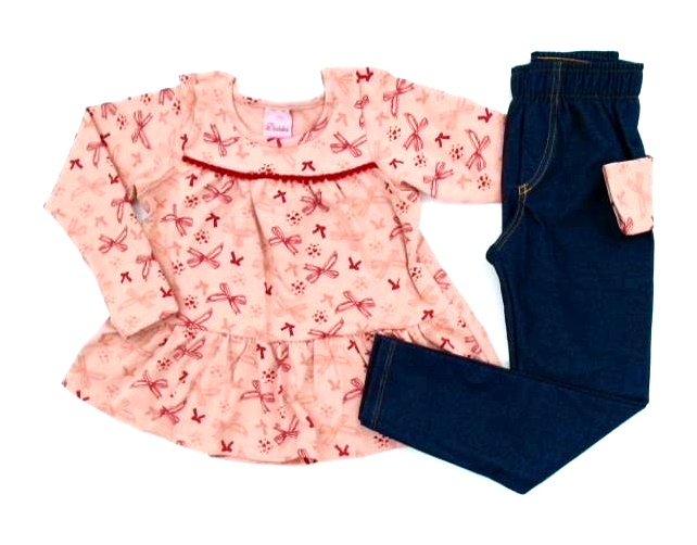 Conjunto Duduka Inf Fem M/l Cotton Legging