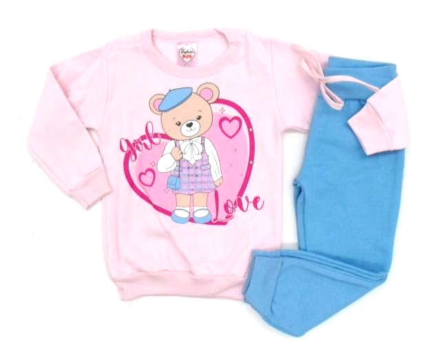Conjunto Fashionkids P.passos Fem Mol Calça