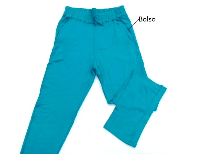 Calça Conectada Adulto  Molecotton 2bolsos