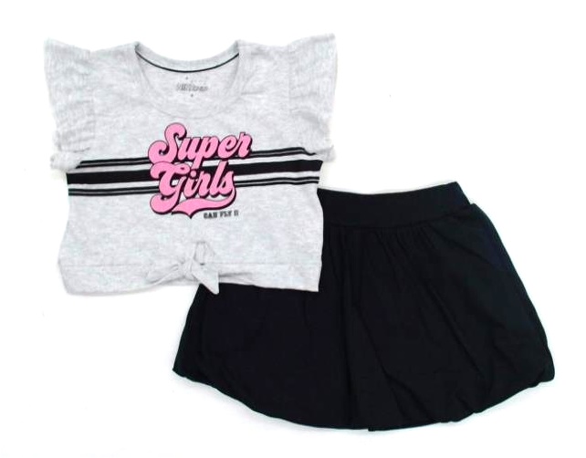 Conjunto Ninachild Inf Fem Mga Jap Malha Saia