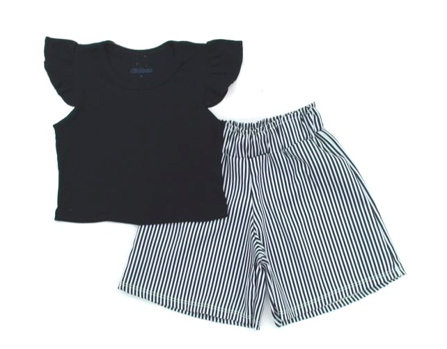 Conjunto Ninachild Inf Fem Mga Jap Malha Canel Sho
