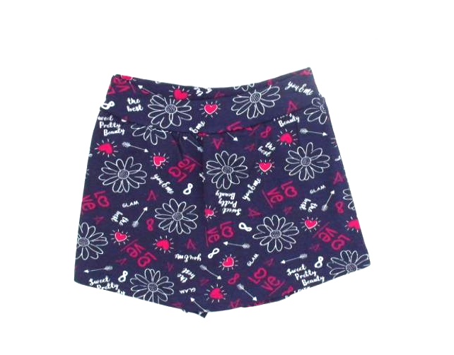 Short-saia Catolele Inf Fem Cotton Estamp