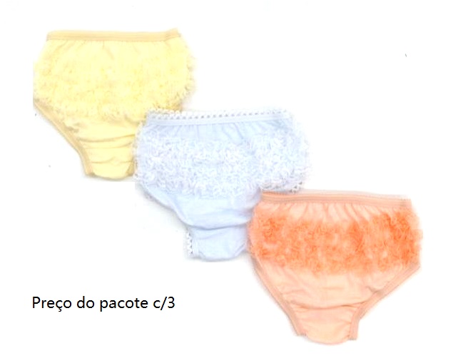 Calcinha Bellabimba P.passos Alg Renda (c/3)