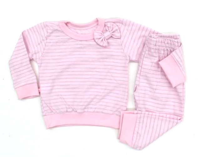 Conjunto Lamayara Bebe Fem M/l Malha Trabalhada