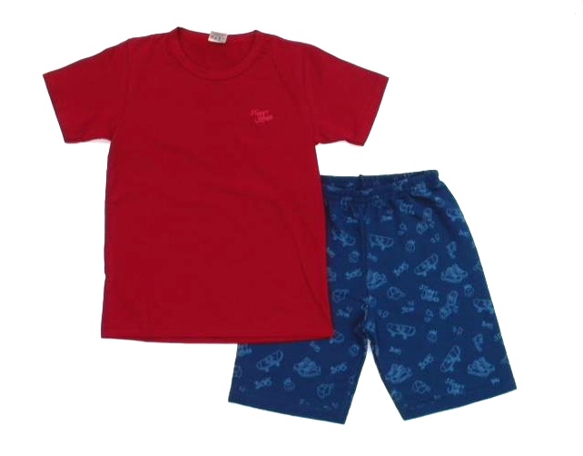 Conjunto Jaki Infantil  Manga Curta Malha