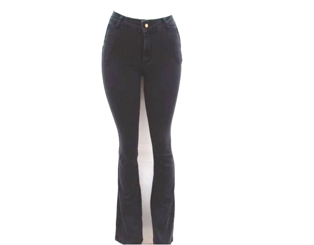 Calça Vivlon Ad Fem Jeans Black Lycra Flare