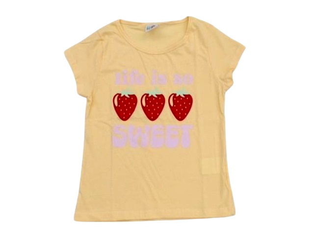 Blusa Taita Juvenil  Manga Curta Malha