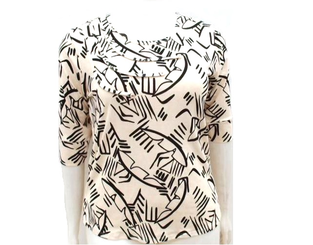 Blusa Vestbem Ad Exg Fem Mga 3/4 Viscol Estamp