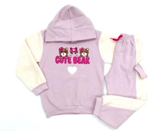 Conjunto Indiababy Inf Fem Mol Capuz Calça