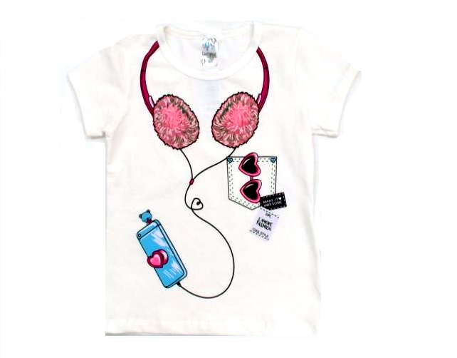 Blusa Lookinhos Inf Fem M/c Cotton