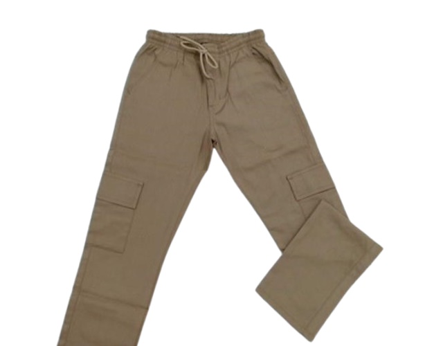 Calça Perbol Juvenil Masculino Sarja Elástico Bolso Cargo