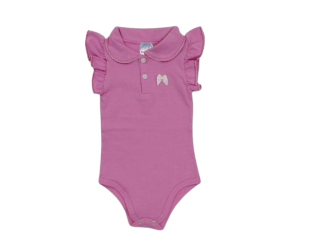Body Fantoni Bebe Manga japonesa Cotton Gola Polo