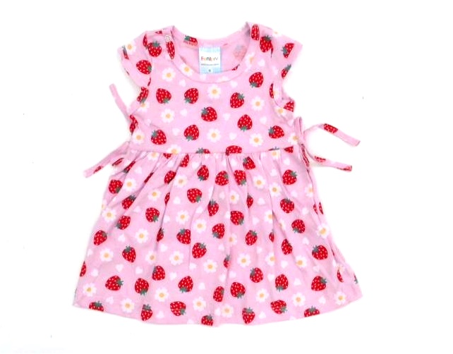 Vestido Fantoni Bebe Manga japonesa Malha Estampado