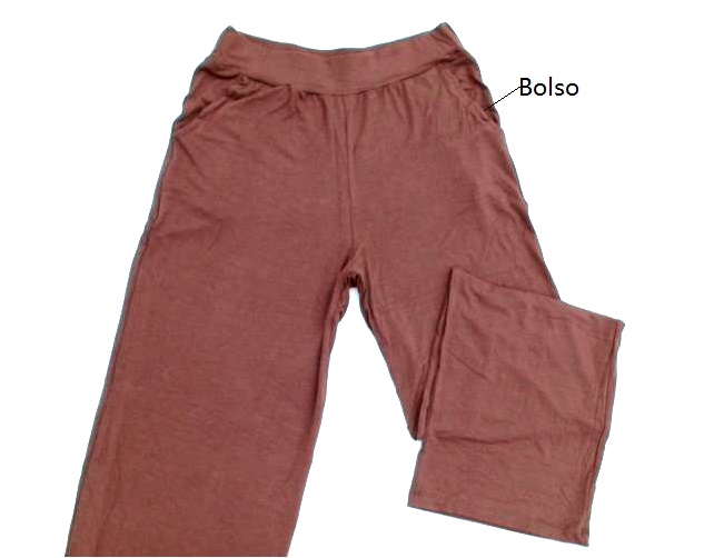 Calça E.a.m Ad Exg Fem Viscol 2bolsos