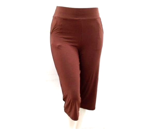 Calça E.a.m Ad Exg Fem Viscol Pantacourt 2bolsos