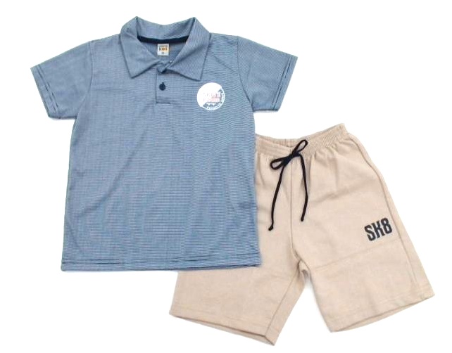 Conjunto Semprekids Inf Masc M/c Malha G.polo