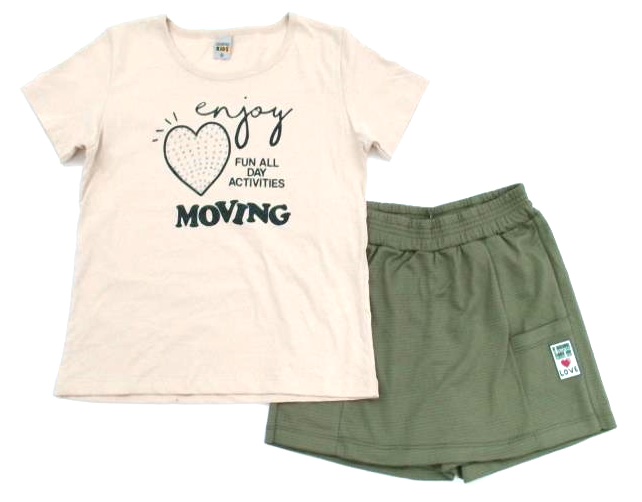 Conjunto Semprekids Juvenil Feminina Manga Curta Malha Short-saia