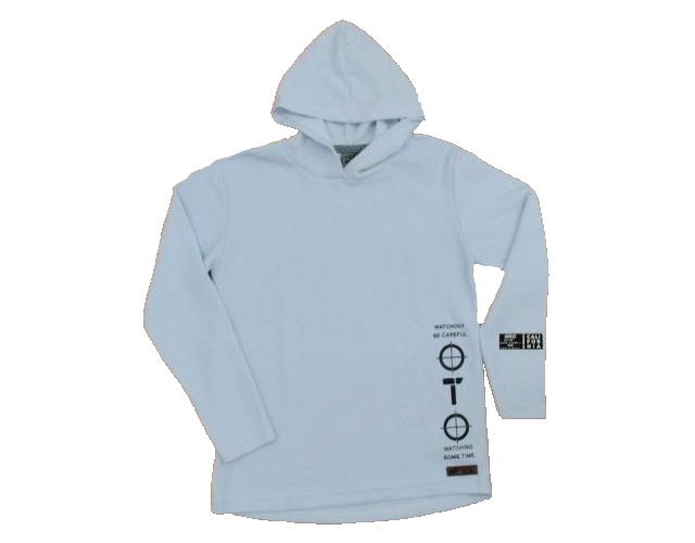 Camiseta Maro Juvenil  Manga Longa Malha Favo Capuz