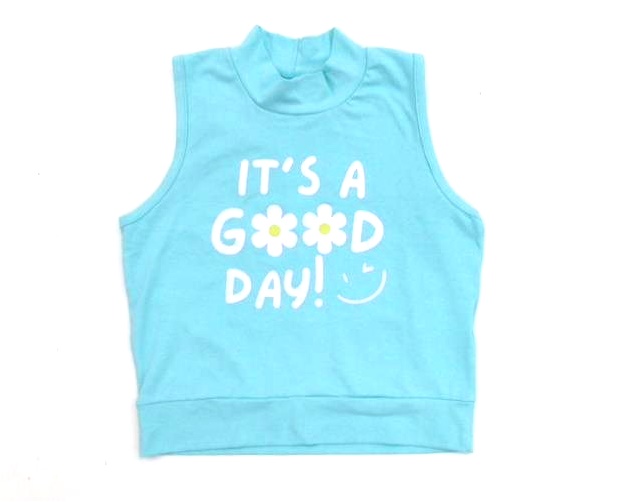 Blusa Viston Juvenil Feminina Regata Cotton Cropped