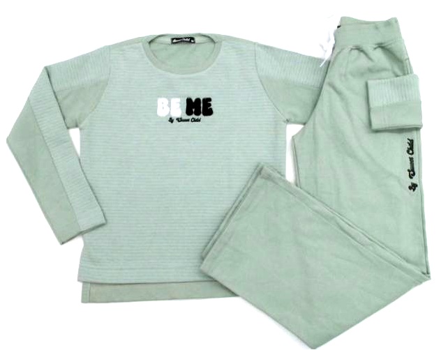 Conjunto Sweetchild Inf Fem Mol Matelassê Wide Leg