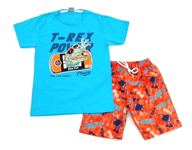 Conjunto Viston Infantil  Manga Curta Malha