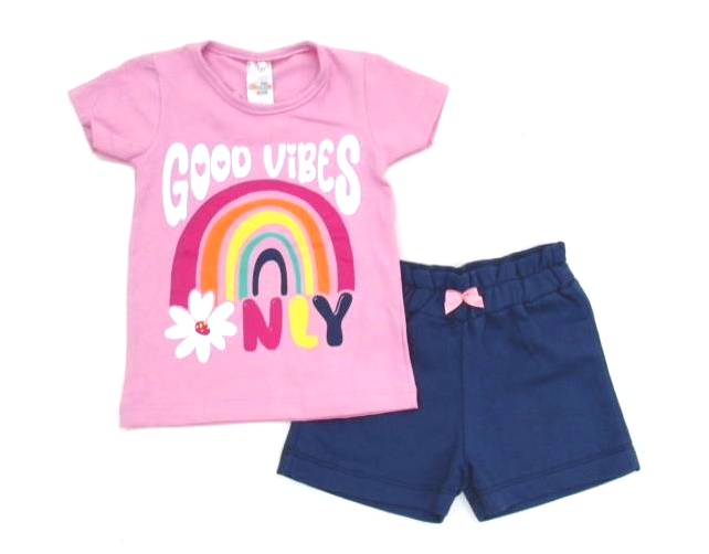 Conjunto Shumakids Primeiros Passos  Manga Curta Cotton Short