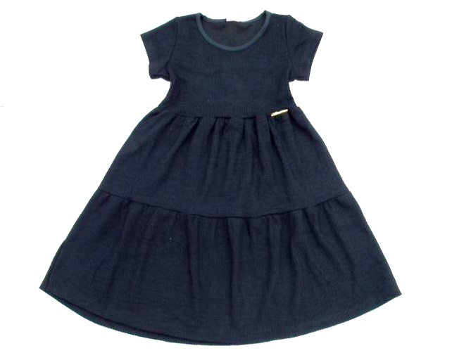 Vestido Wilbertex Inf M/c Malha Trabalhada