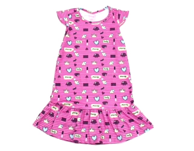 Vestido Wilbertex Inf Mga Jap Poliéster Estamp