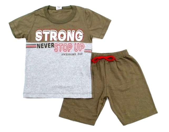 Conjunto Wkids Infantil  Manga Curta Malha