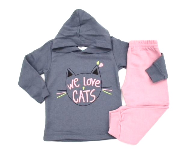 Conjunto Shumakids P.passos Fem Mol Capuz Calça