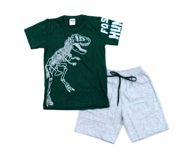 Conjunto Jidi Infantil  Manga Curta Malha