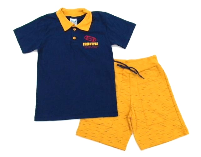 Conjunto Jidi Inf Masc M/c Malha G.polo