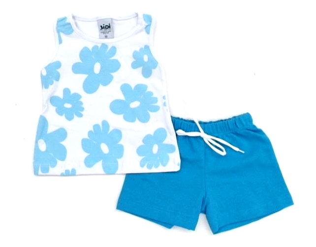 Conjunto Jidi Bebe  Regata Cotton Short