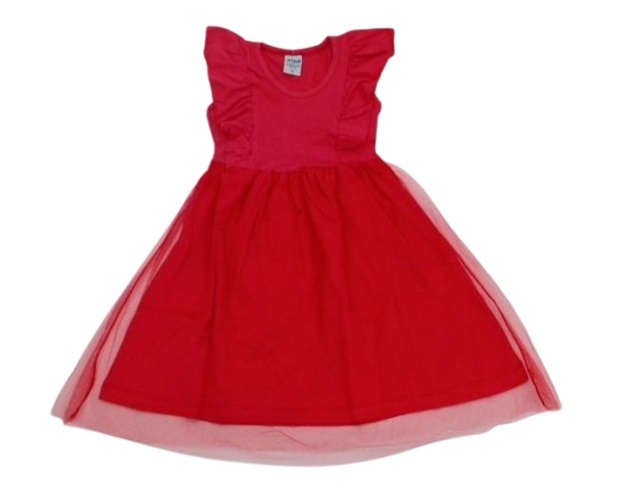 Vestido Jidi Infantil Manga japonesa Cotton Tule
