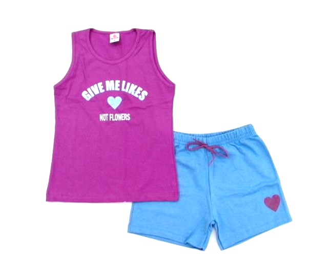 Conjunto Gatutty Juv Fem Reg Cotton Short