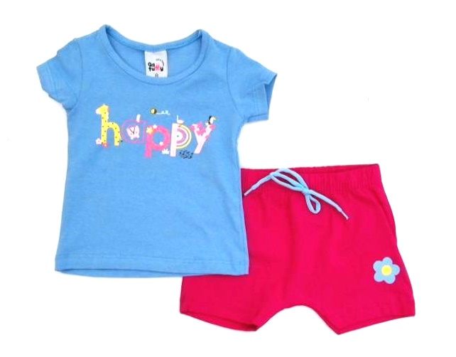 Conjunto Gatutty Bebe Fem M/c Cotton Short