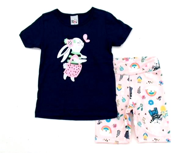 Conjunto Gatutty P.passos Fem M/c Malha Bermuda