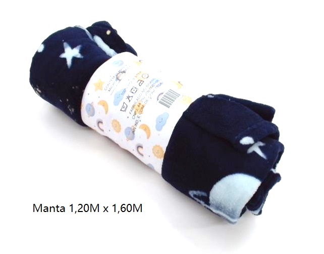 Manta Pacoleon Inf Peluciada Estamp 1,20mx1,60m