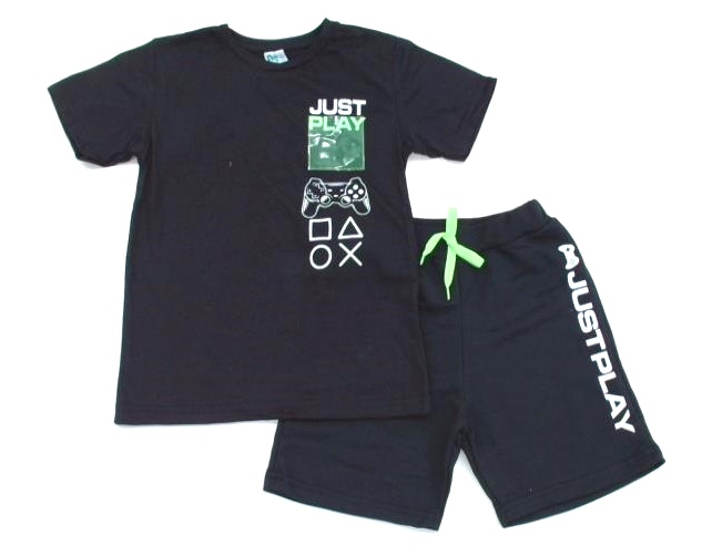 Conjunto Nekinho Inf Masc M/c Malha Bolso