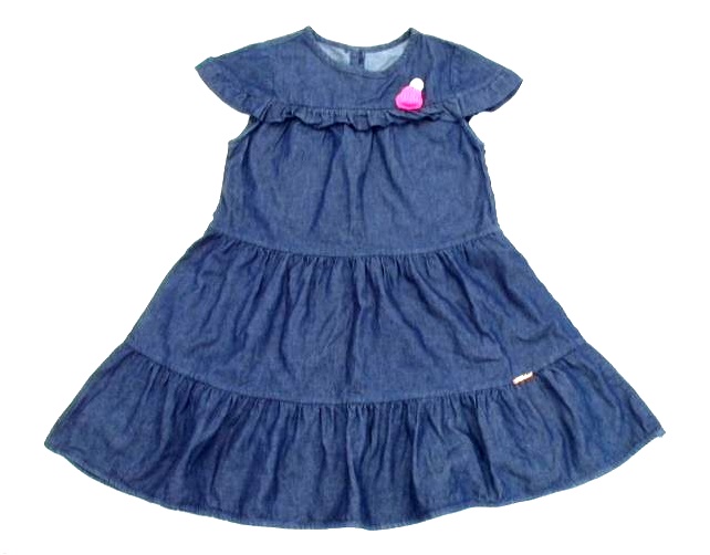 Vestido Lbmodas Inf Mga Jap Jeans